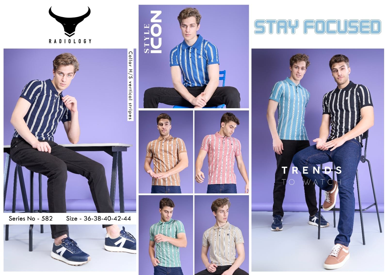 Polo Rayure Verticale